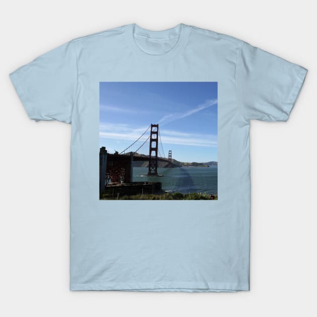 Golden Gate Bridge in San Francisco, California T-Shirt by Christine aka stine1